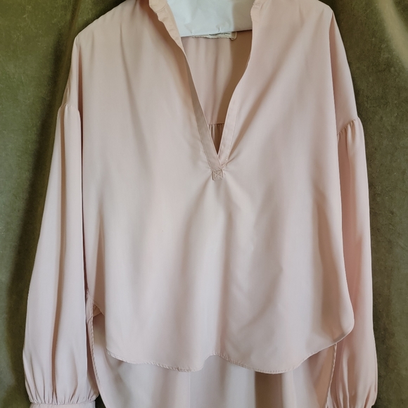 NWOT FREE PEOPLE Love Until Tomorrow Light Blush Blouse - Picture 1 of 9
